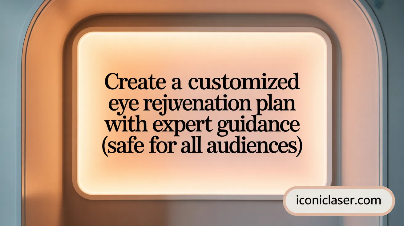 Create a Customized Eye Rejuvenation Plan with Expert Guidance