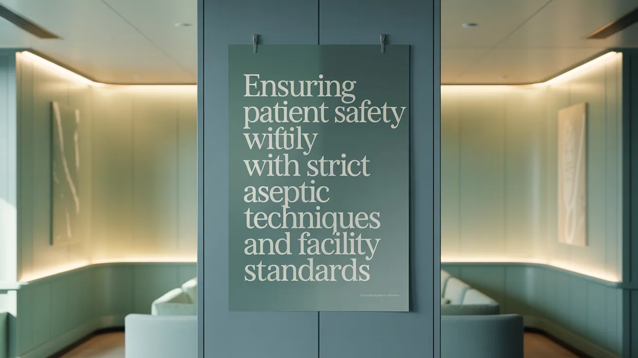 Ensuring Patient Safety with Strict Aseptic Techniques and Facility Standards