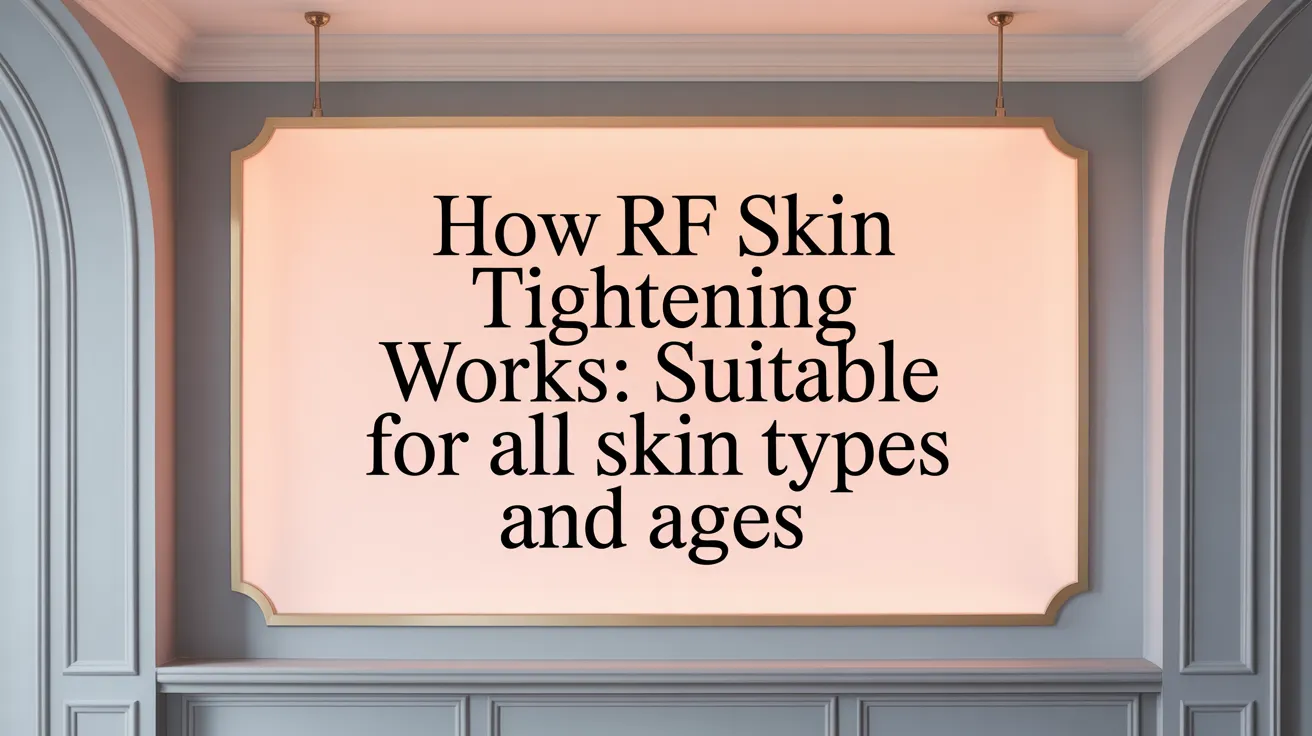 How RF Skin Tightening Works: Suitable for All Skin Types and Ages