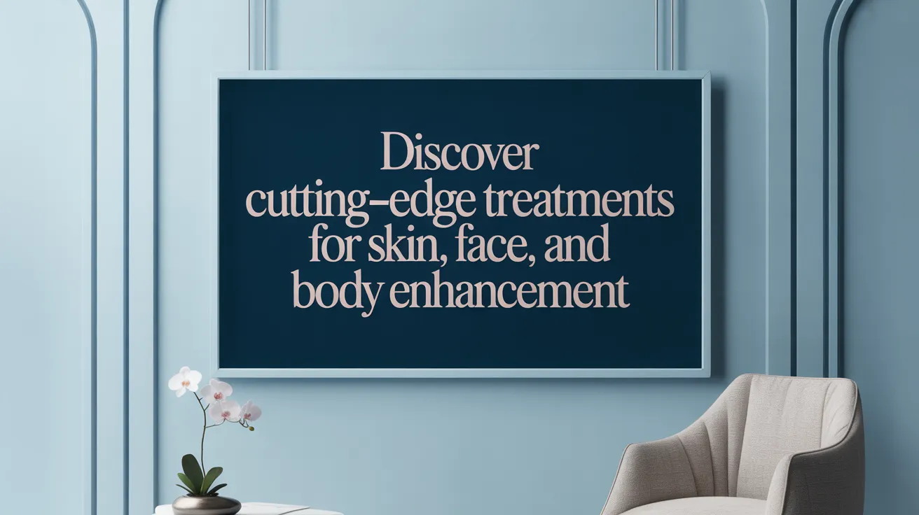 Discover Cutting-Edge Treatments for Skin, Face, and Body Enhancement