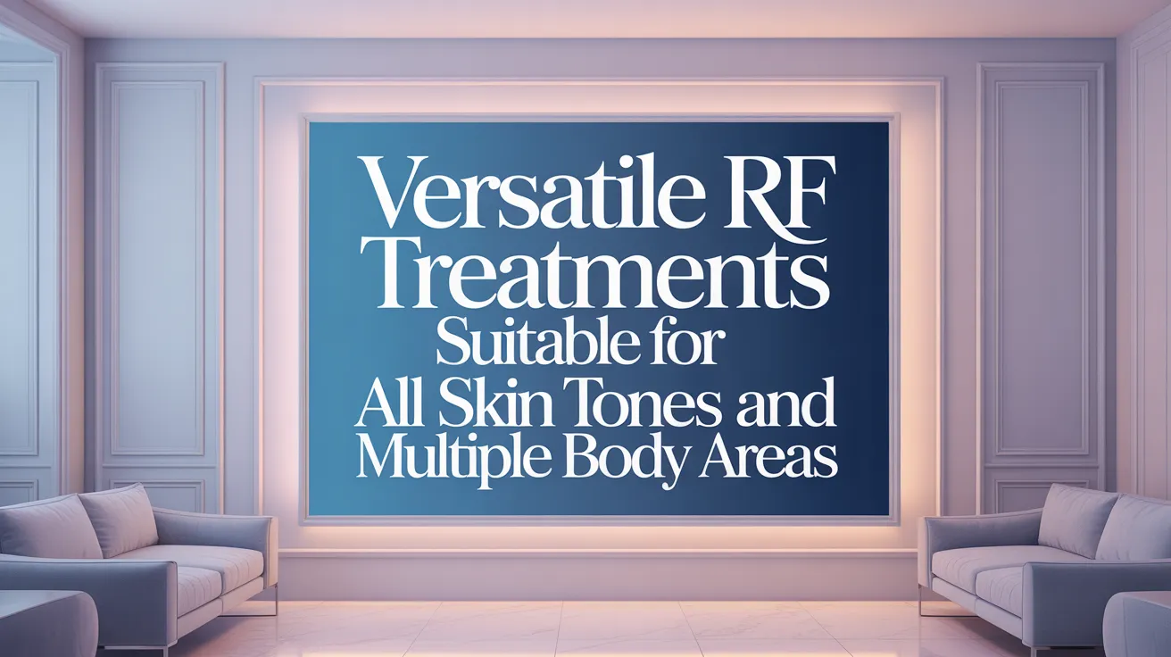 Versatile RF treatments suitable for all skin tones and multiple body areas