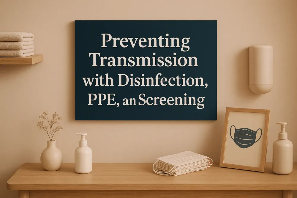 Preventing Transmission with Disinfection, PPE, and Screening