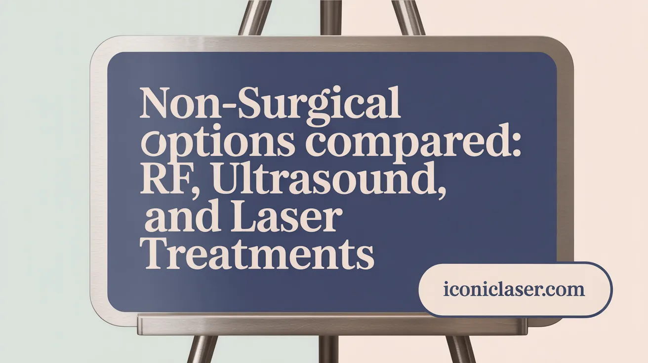 Non-Surgical Options Compared: RF, Ultrasound, and Laser Treatments