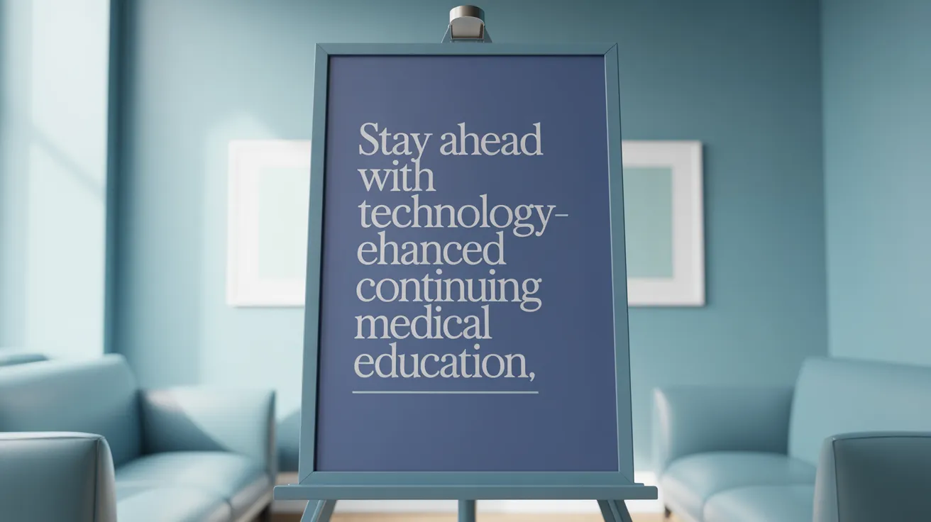 Stay Ahead with Technology-Enhanced Continuing Medical Education