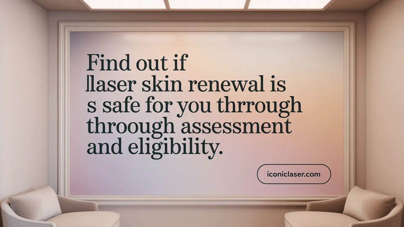 Find out if laser skin renewal is safe for you through thorough assessment and eligibility.