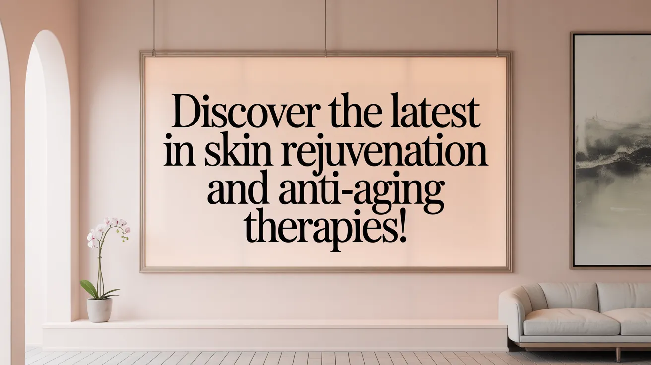 Discover the Latest in Skin Rejuvenation and Anti-Aging Therapies!