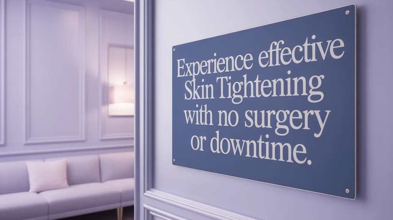 Experience effective skin tightening with no surgery or downtime