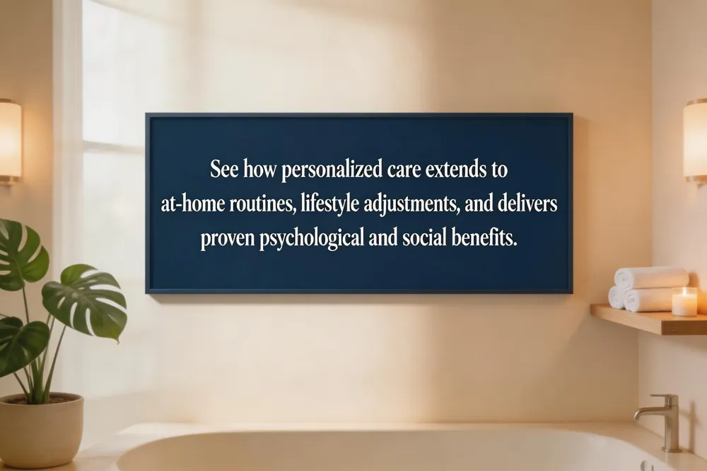See how personalized care extends to at-home routines, lifestyle adjustments, and delivers proven psychological and social benefits.