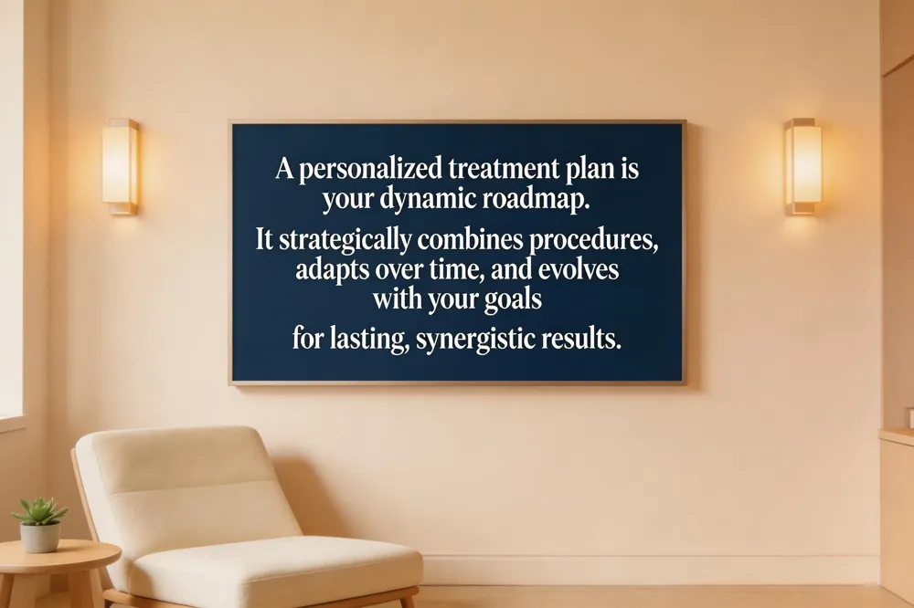 A personalized treatment plan is your dynamic roadmap. It strategically combines procedures, adapts over time, and evolves with your goals for lasting, synergistic results.
