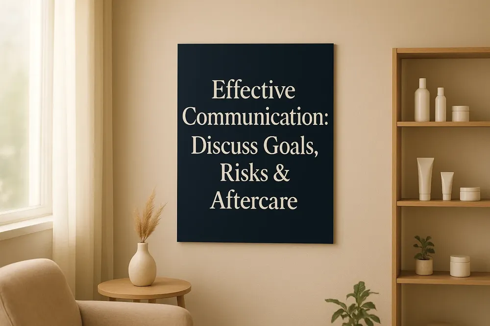 Effective Communication: Discuss Goals, Risks & Aftercare