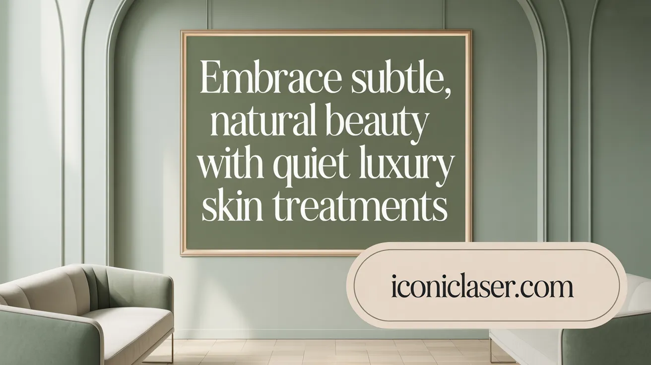 Embrace Subtle, Natural Beauty with Quiet Luxury Skin Treatments