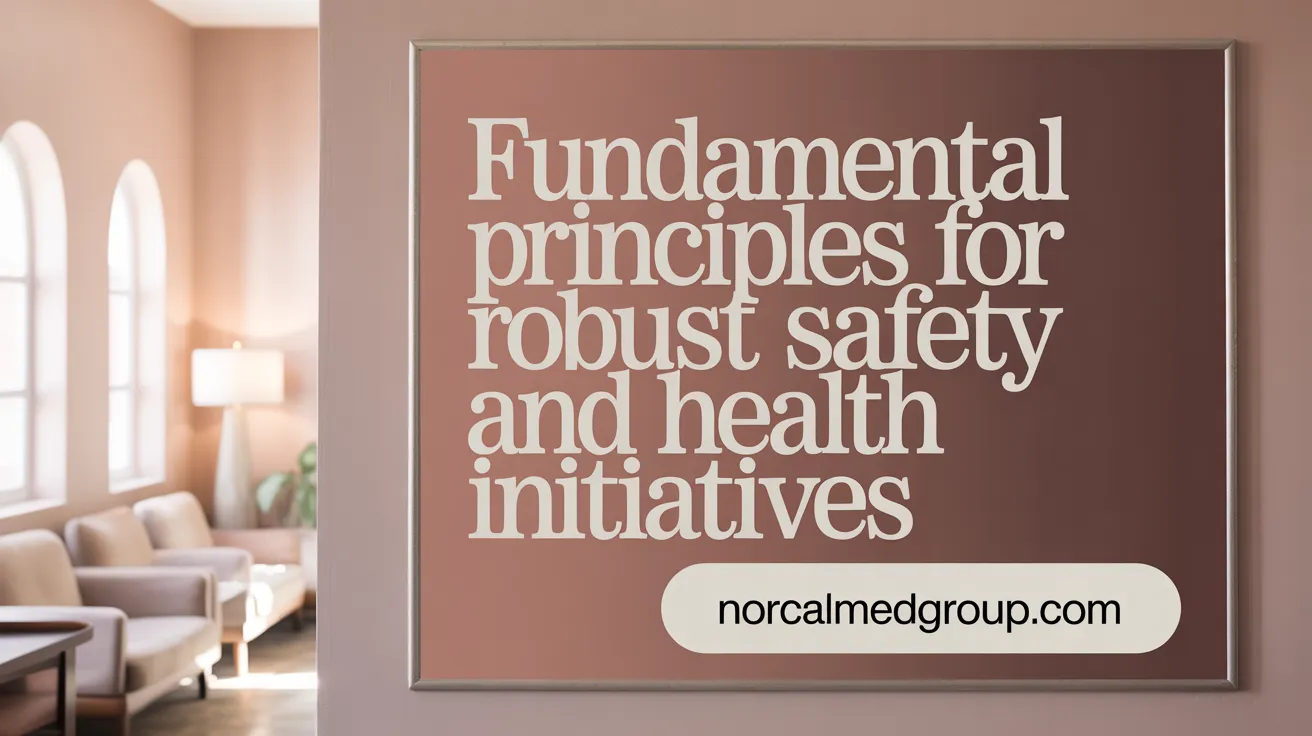 Fundamental Principles for Robust Safety and Health Initiatives