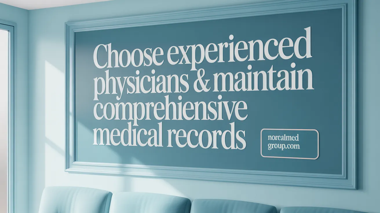 Choose Experienced Physicians & Maintain Comprehensive Medical Records