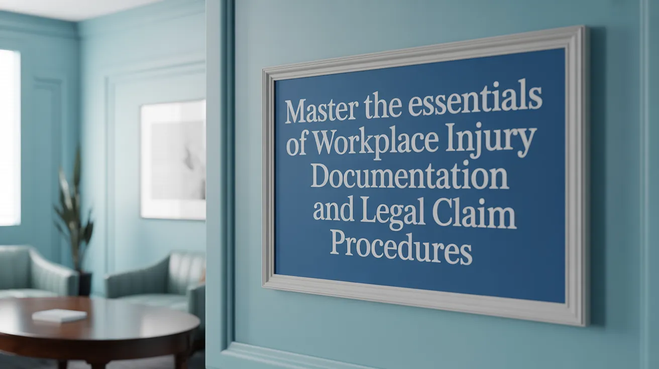 Master the essentials of workplace injury documentation and legal claim procedures