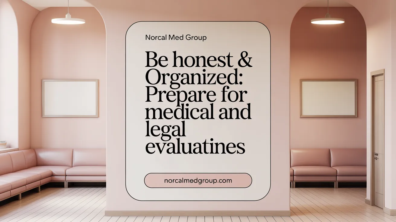 Be Honest & Organized: Prepare for Medical and Legal Evaluations