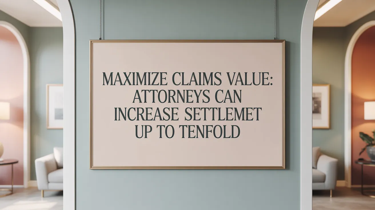 Maximize Claims Value: Attorneys Can Increase Settlement Up to Tenfold
