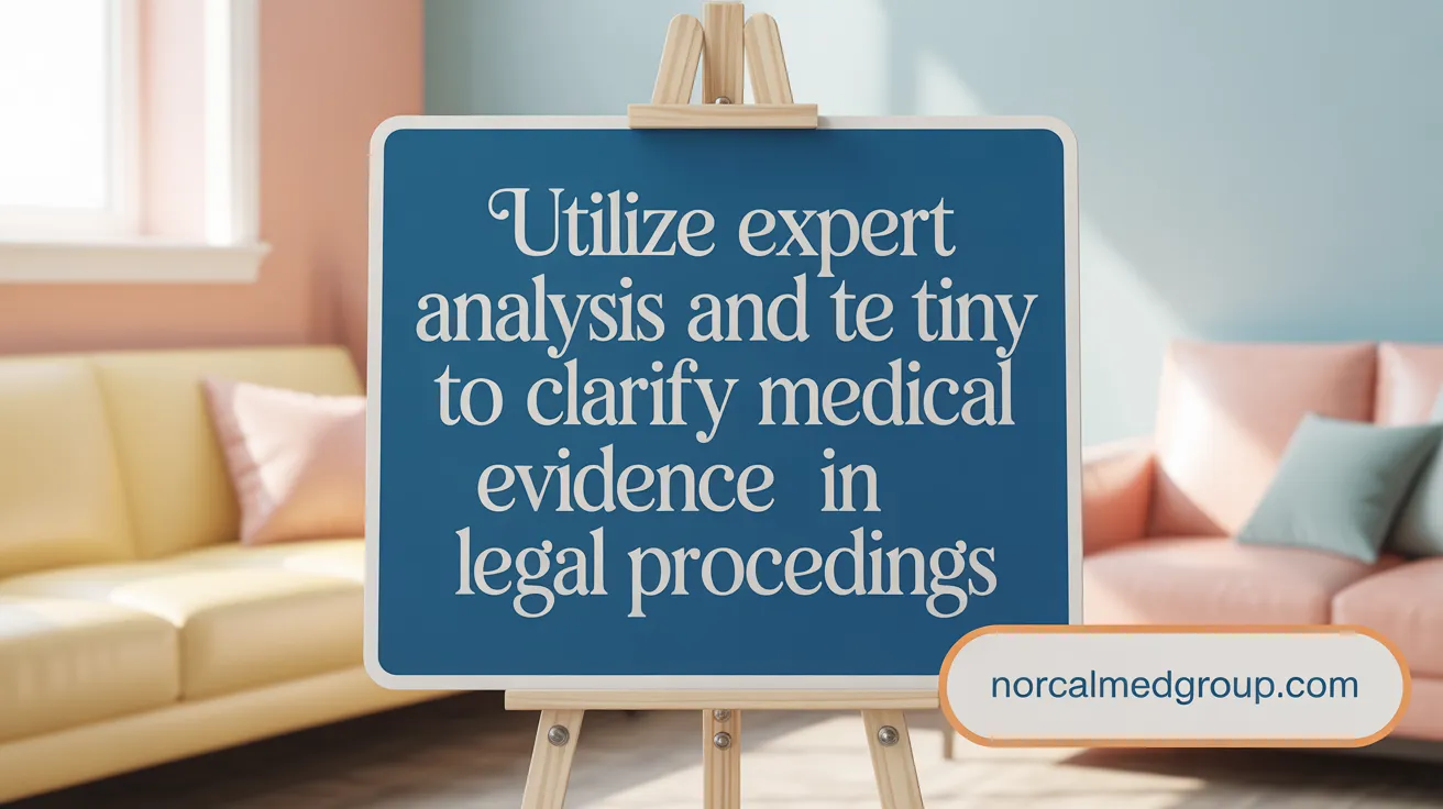 Utilize Expert Analysis and Testimony to Clarify Medical Evidence in Legal Proceedings