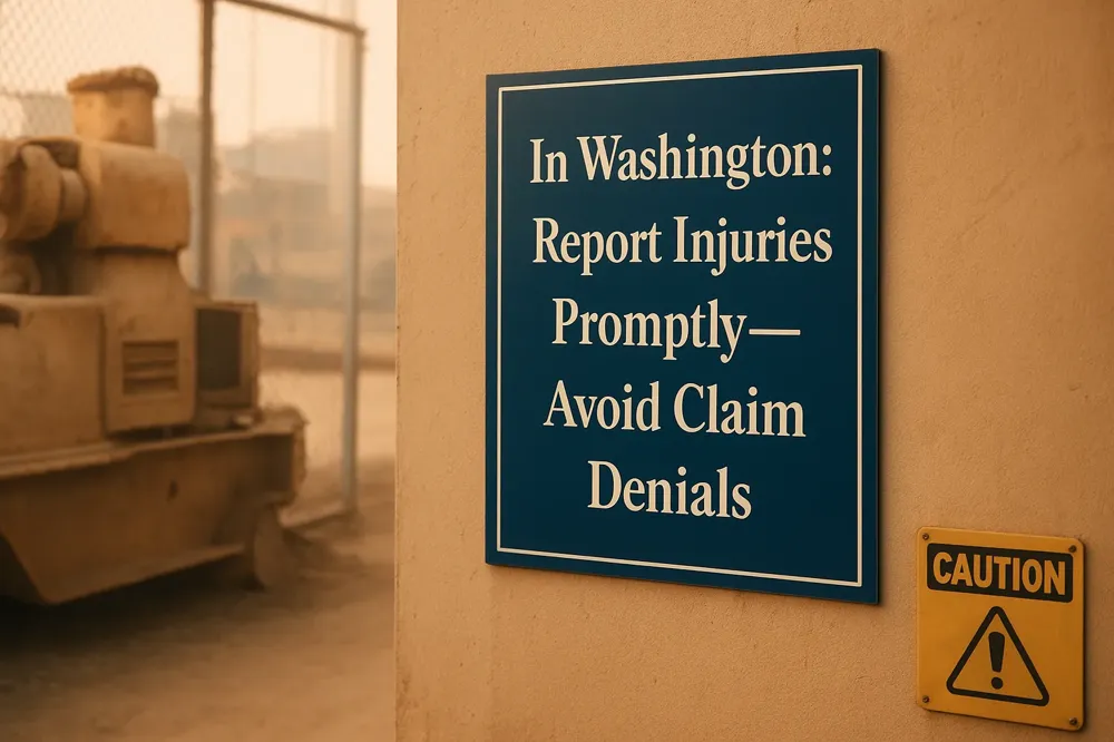 In Washington: Report Injuries Promptly—Avoid Claim Denials