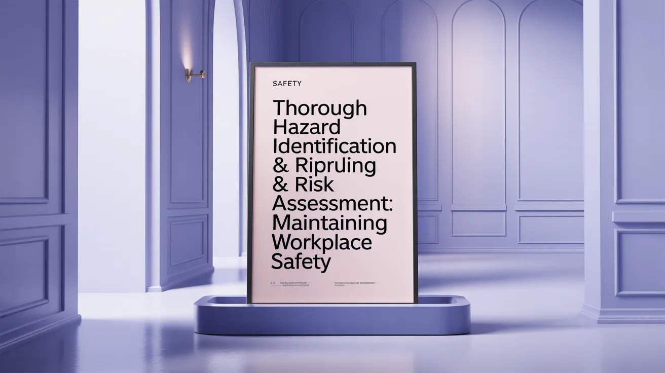 Thorough Hazard Identification & Risk Assessment: Maintaining Workplace Safety