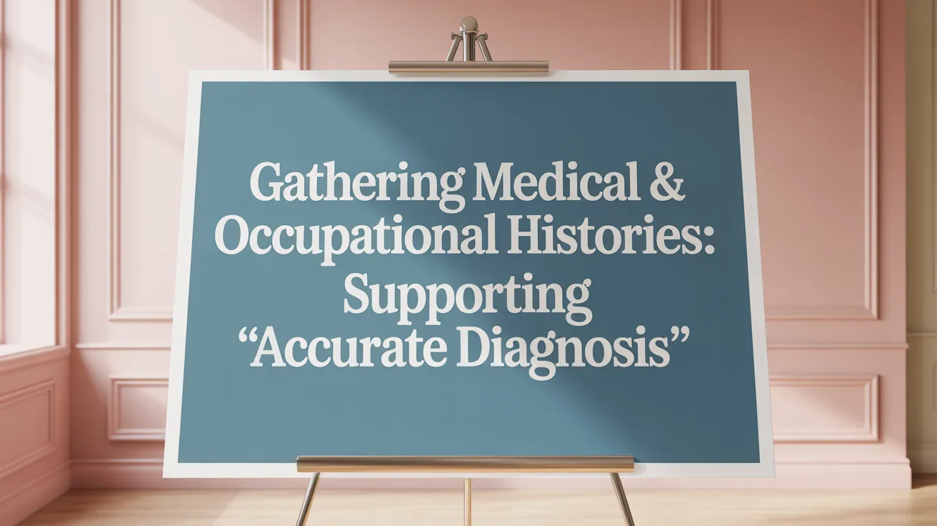 Gathering Medical & Occupational Histories: Supporting Accurate Diagnosis