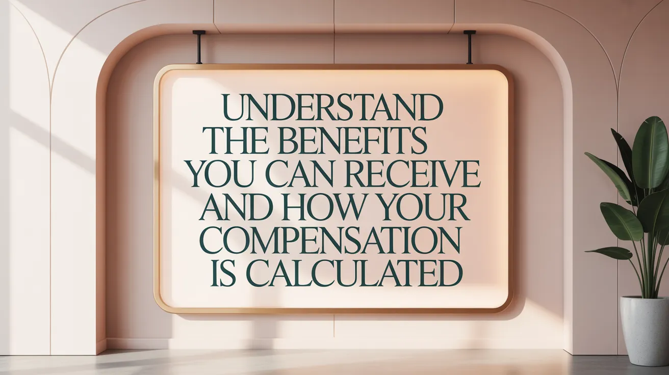 Understand the benefits you can receive and how your compensation is calculated