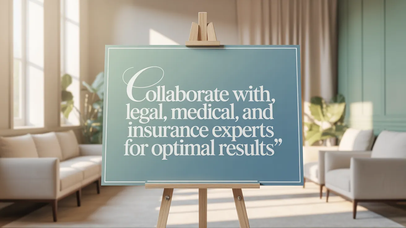 Collaborate with Legal, Medical, and Insurance Experts for Optimal Results
