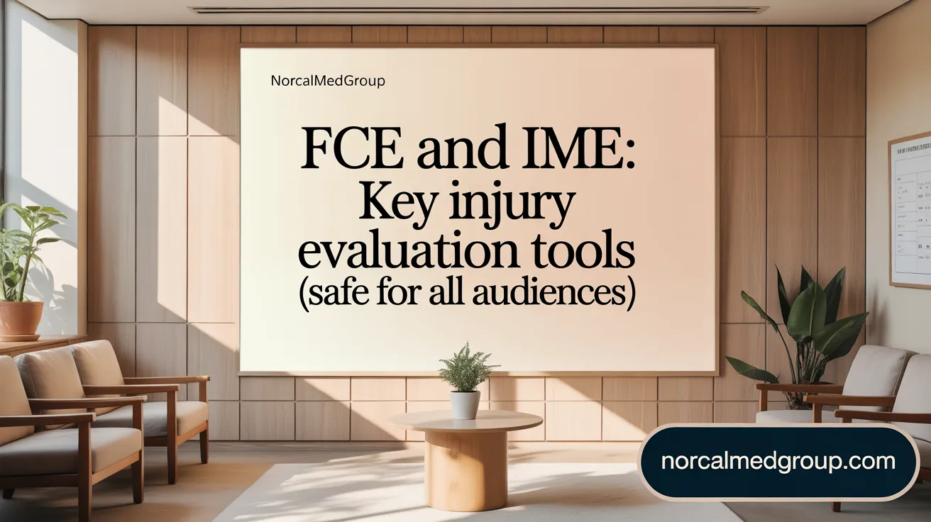 FCE and IME: Key Injury Evaluation Tools