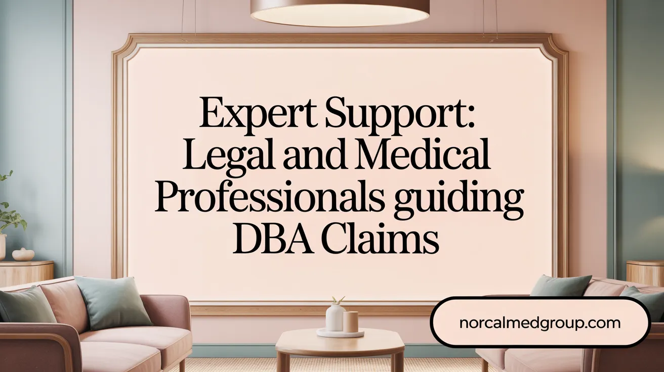 Expert Support: Legal and Medical Professionals Guiding DBA Claims