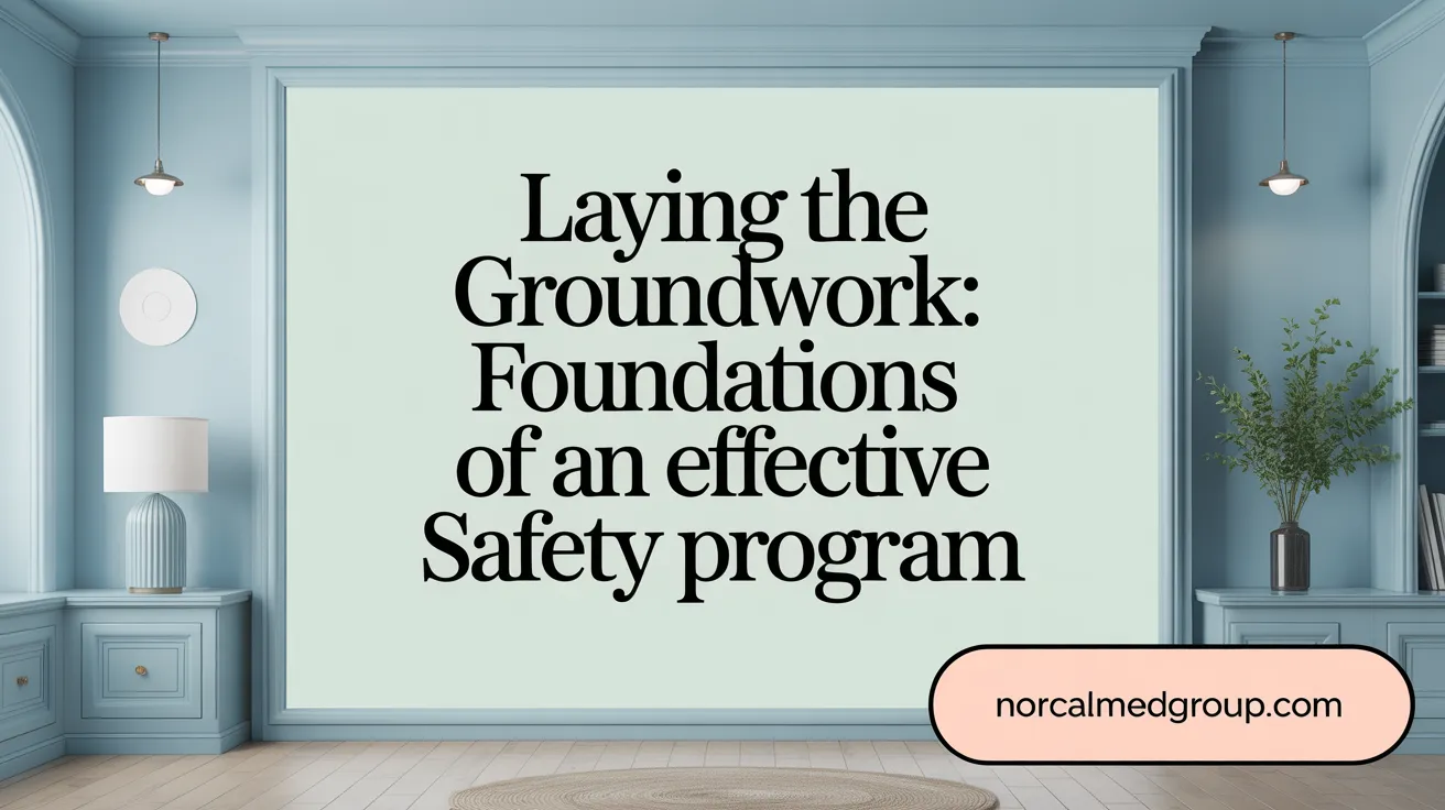 Laying the Groundwork: Foundations of an Effective Safety Program