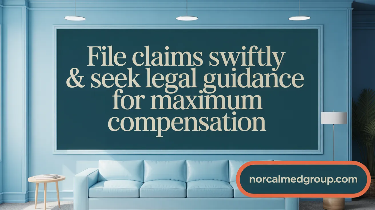 File Claims Swiftly & Seek Legal Guidance for Maximum Compensation