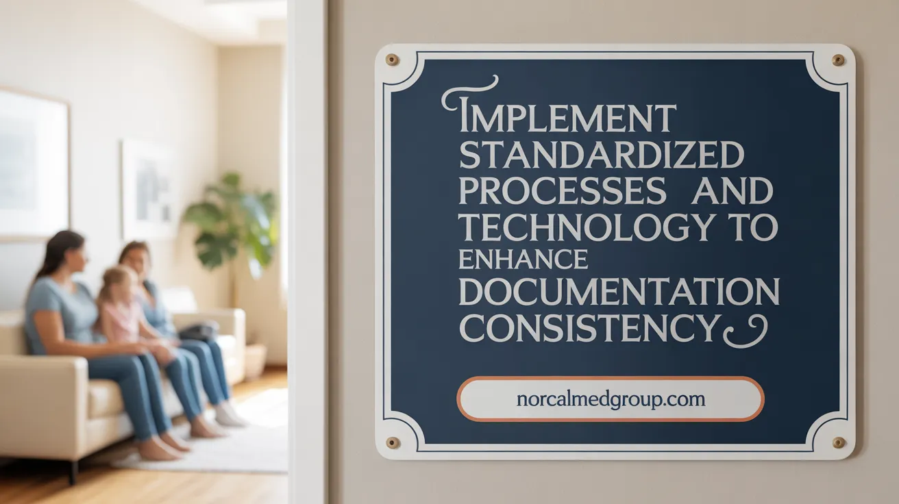 Implement Standardized Processes and Technology to Minimize Documentation Gaps