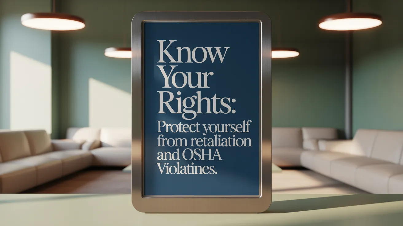 Know Your Rights: Protect Yourself From Retaliation and OSHA Violations