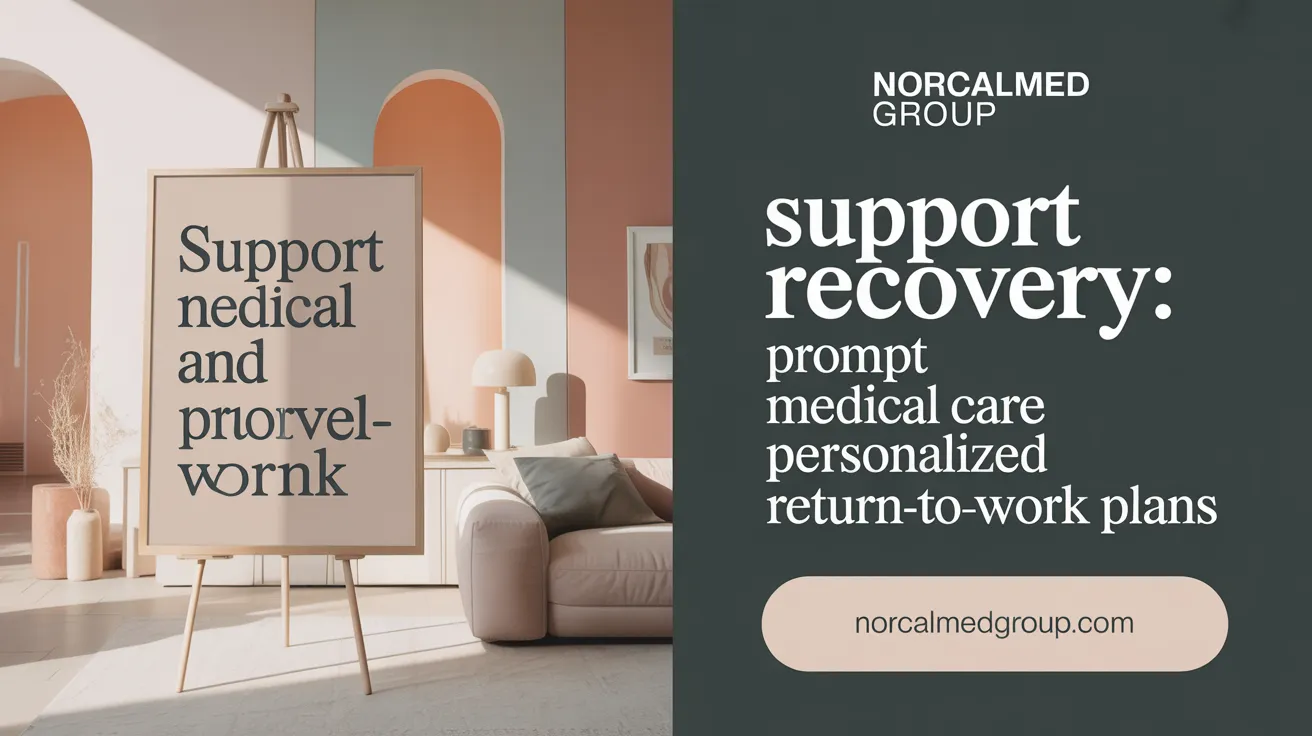 Support Recovery: Prompt Medical Care and Personalized Return-to-Work Plans