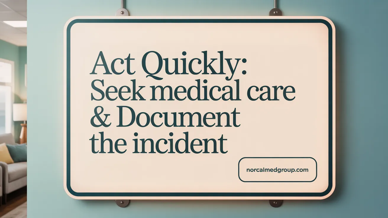 Act Quickly: Seek Medical Care & Document the Incident