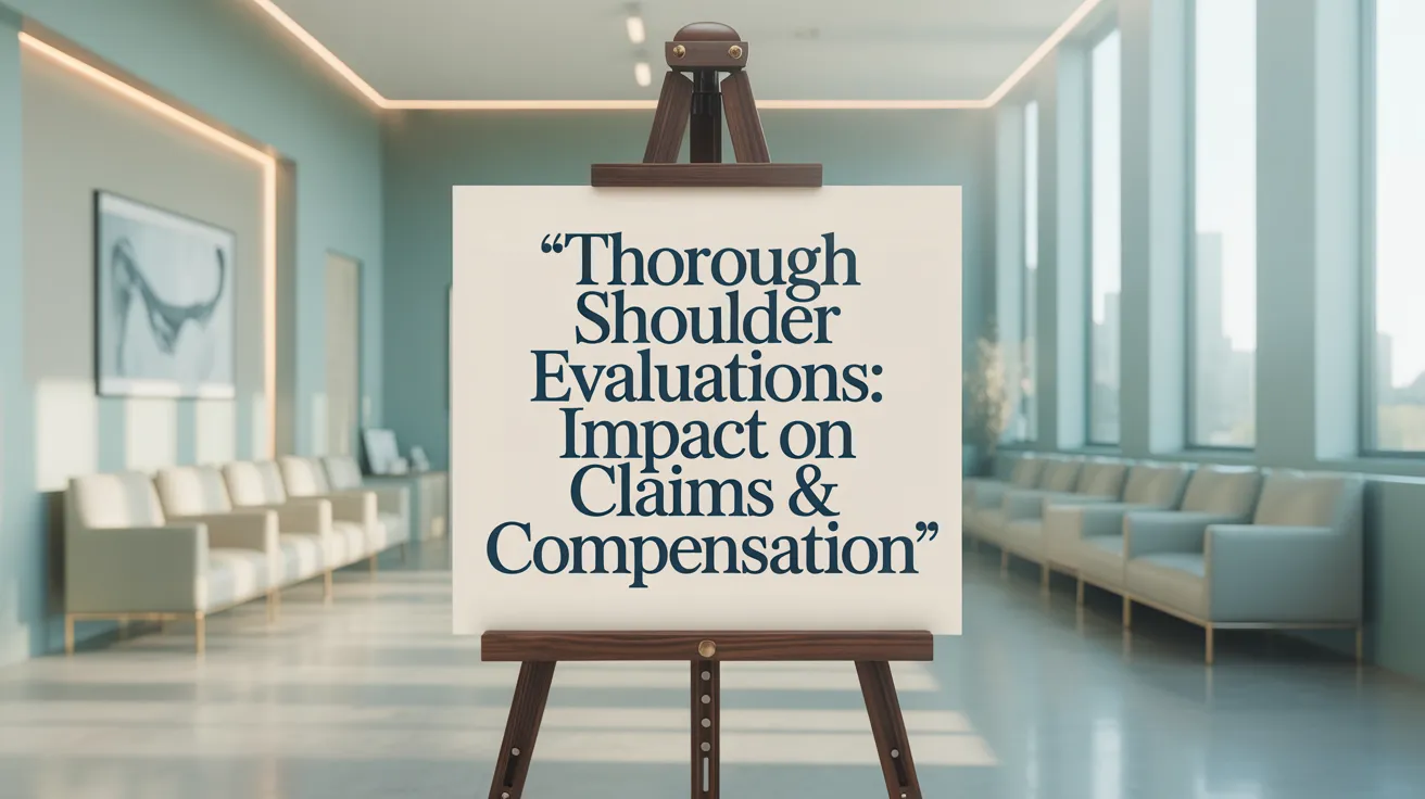 Thorough Shoulder Evaluations: Impact on Claims & Compensation