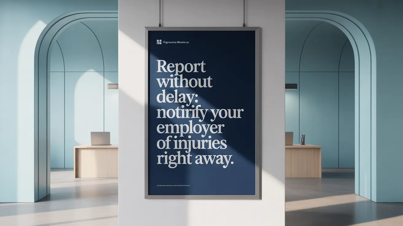 Report Without Delay: Notify Your Employer of Injuries Right Away