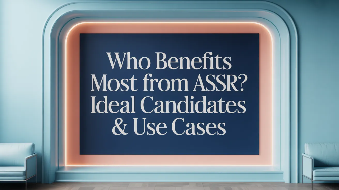 Who Benefits Most from ASSR? Ideal Candidates & Use Cases
