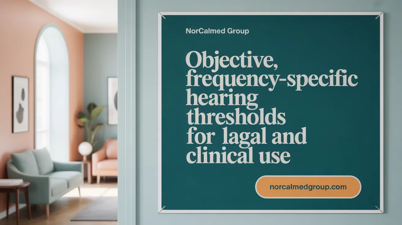 Objective, Frequency-Specific Hearing Thresholds for Legal and Clinical Use
