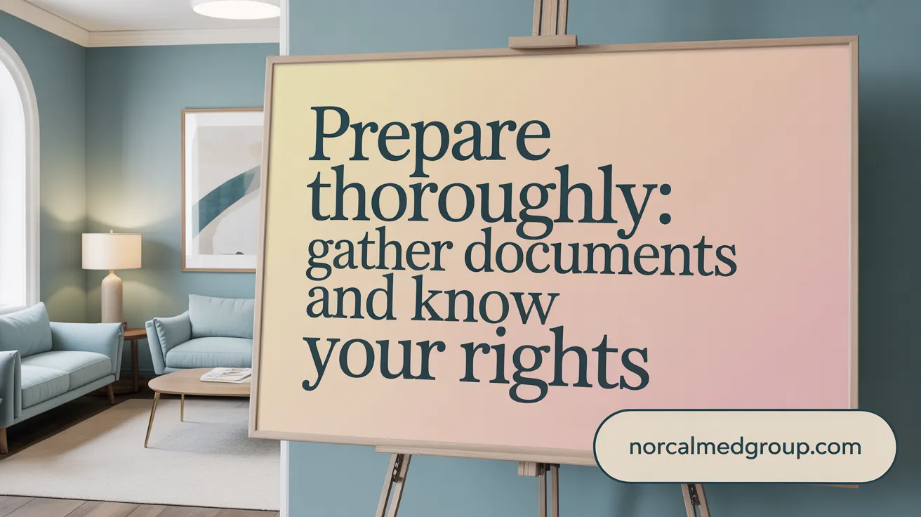 Prepare Thoroughly: Gather Documents and Know Your Rights