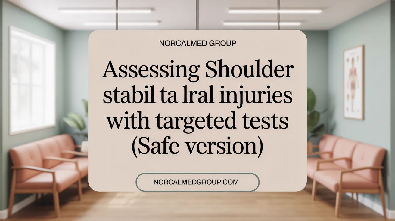 Assessing Shoulder Stability and Labral Injuries with Targeted Tests