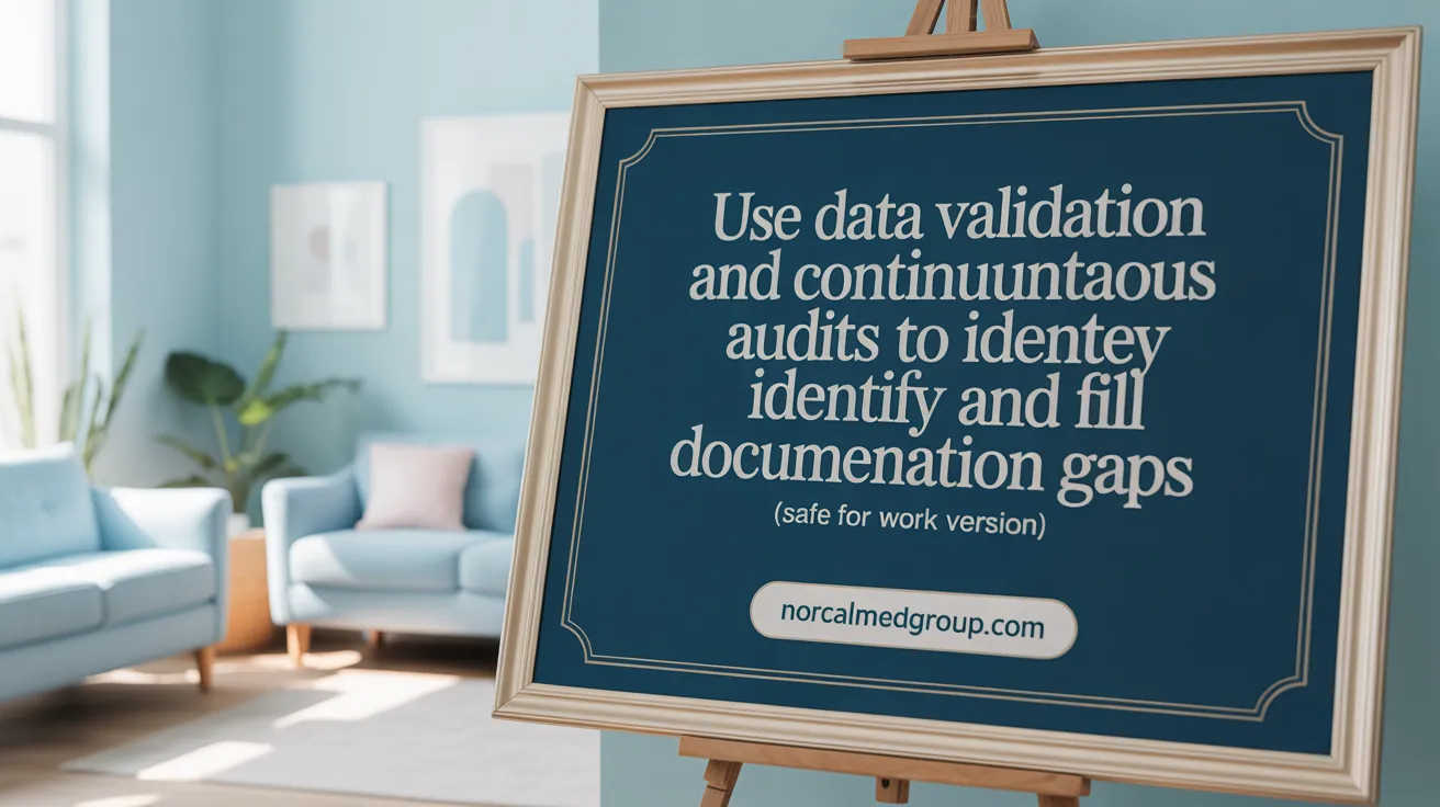 Use Data Validation and Continuous Audits to Identify and Fill Documentation Gaps