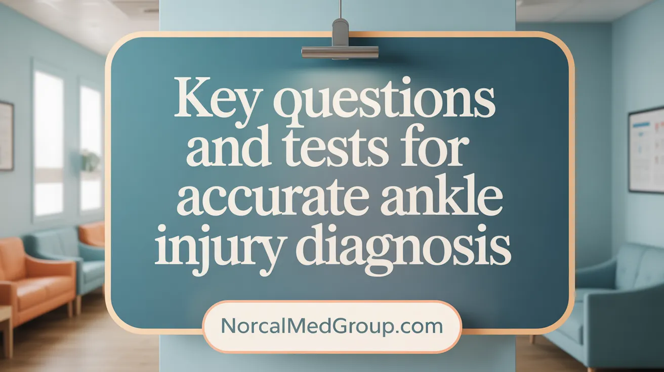Key Questions and Tests for Accurate Ankle Injury Diagnosis