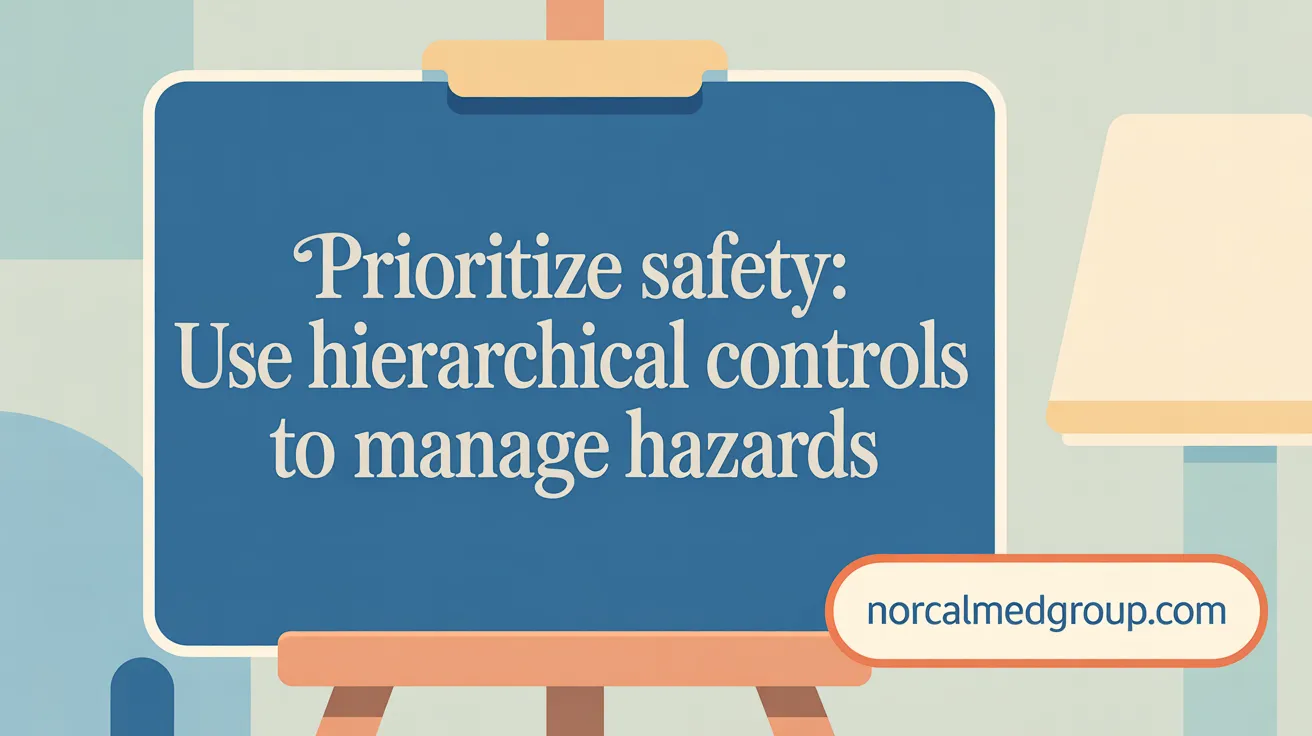 Prioritize Safety: Use Hierarchical Controls to Manage Hazards