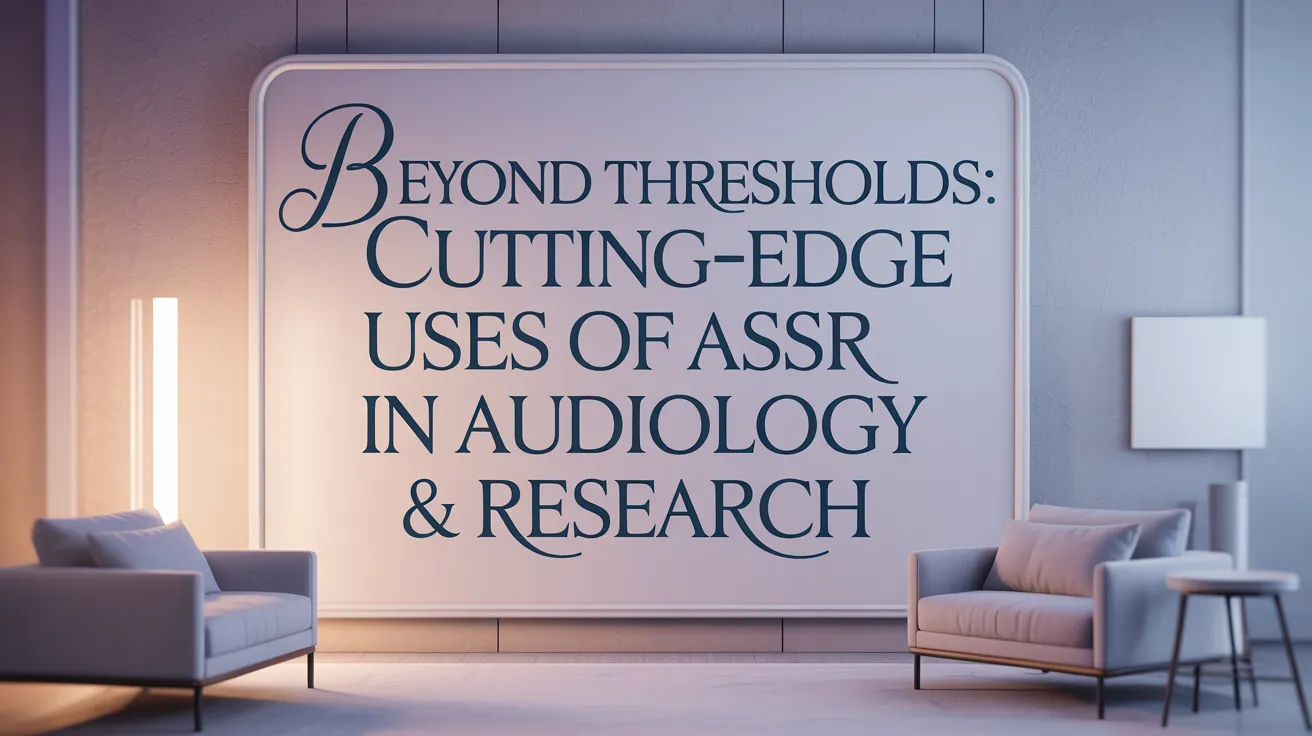 Beyond Thresholds: Cutting-Edge Uses of ASSR in Audiology & Research