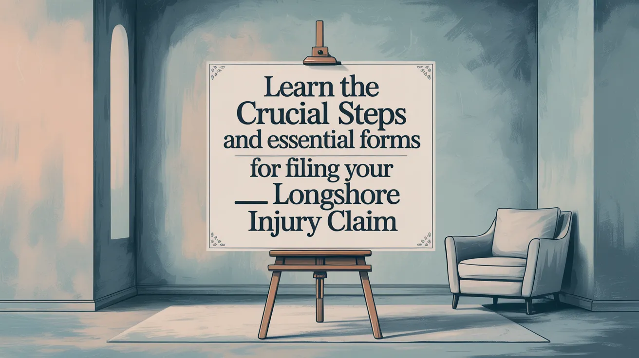 Learn the crucial steps and essential forms for filing your longshore injury claim