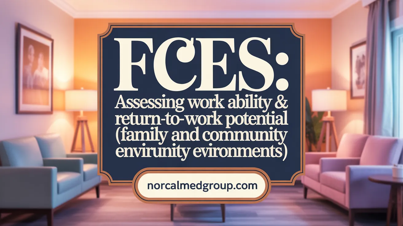 FCEs: Assessing Work Ability & Return-to-Work Potential