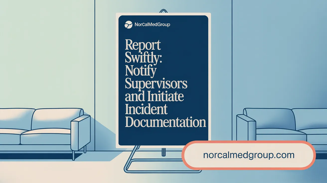 Report Swiftly: Notify Supervisors and Initiate Incident Documentation