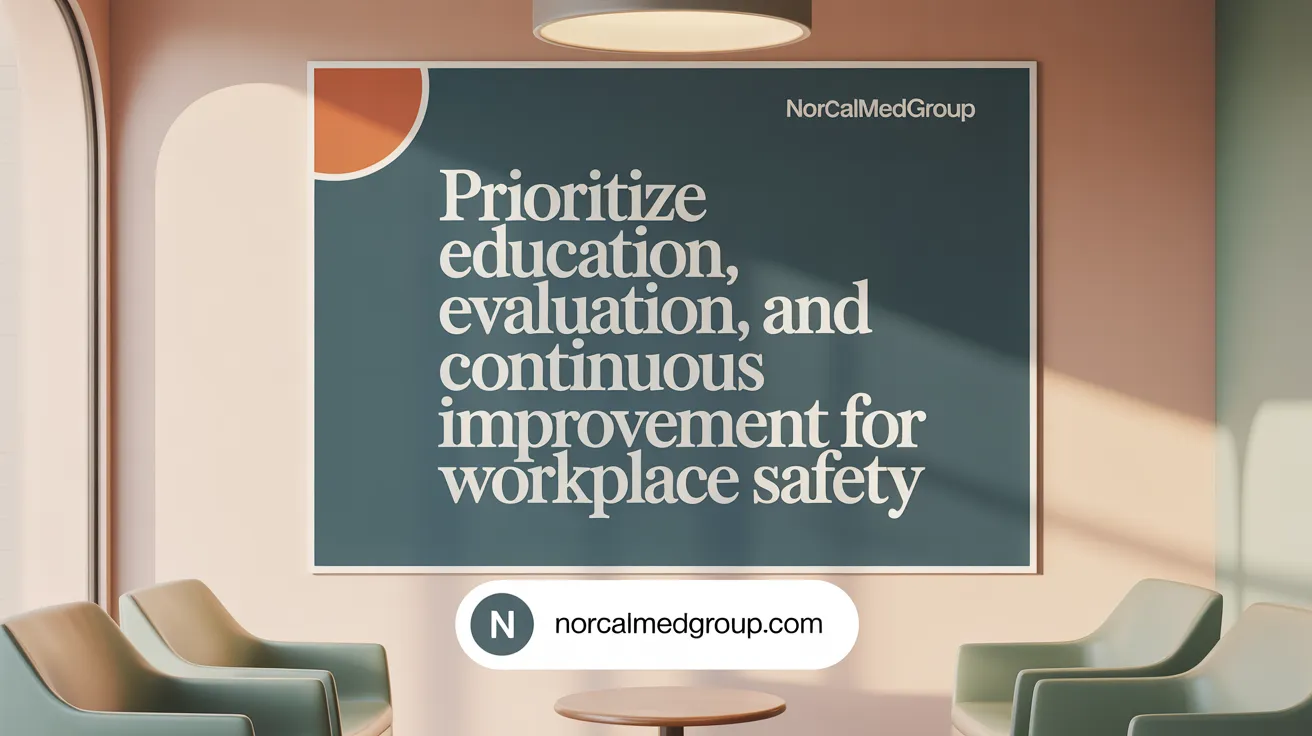 Prioritize Education, Evaluation, and Continuous Improvement for Workplace Safety