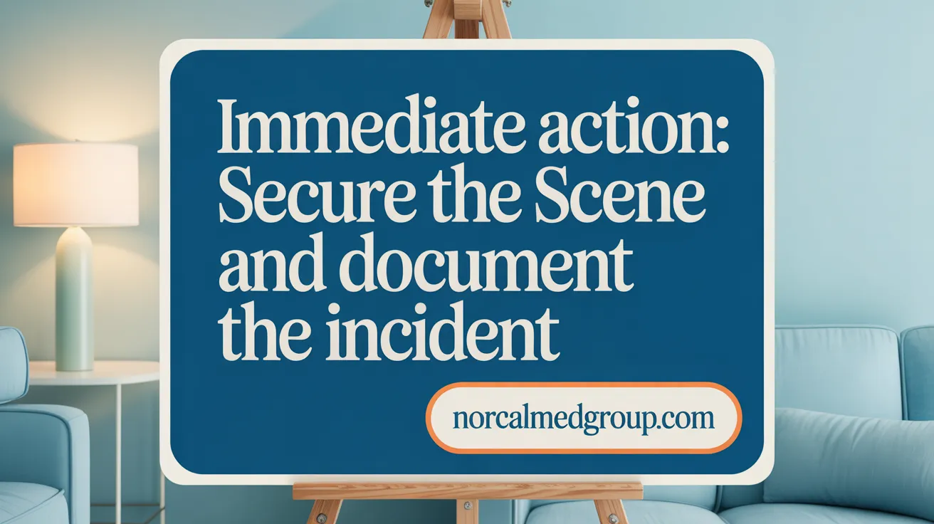 Immediate Action: Secure the Scene and Document the Incident