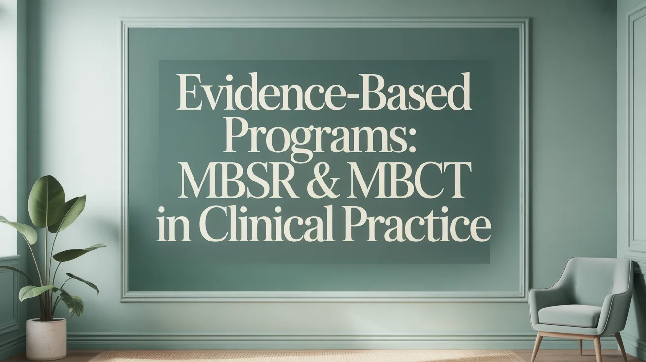 Evidence-Based Programs: MBSR & MBCT in Clinical Practice